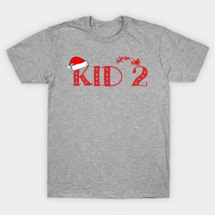 Christmas Family Name "Kid 2" Photo Design Shirt T-Shirt